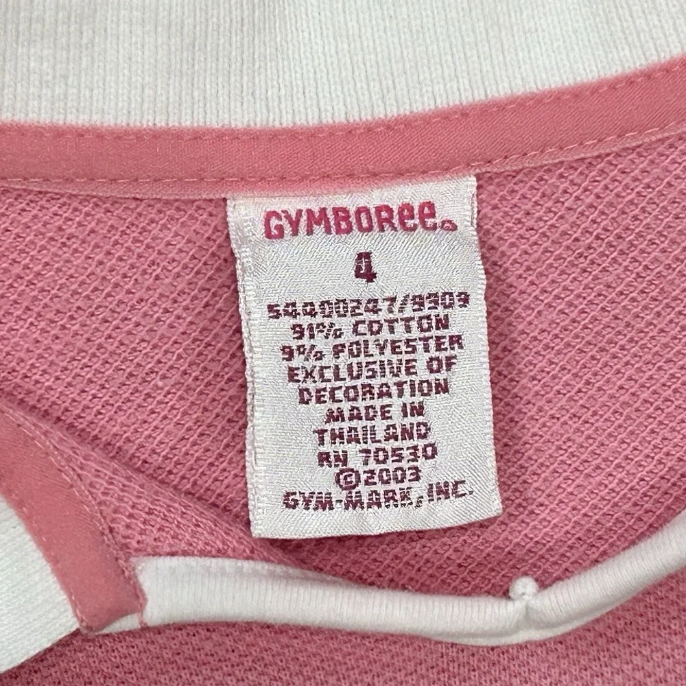Gymboree Tip Toe‎ Tulips Cotton Pique Polo Style Short Sleeved Dress Size 4T